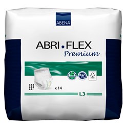 Fralda Abena Abri-Flex Premium L3 Modelo Roupa Intima Pct c/ 14